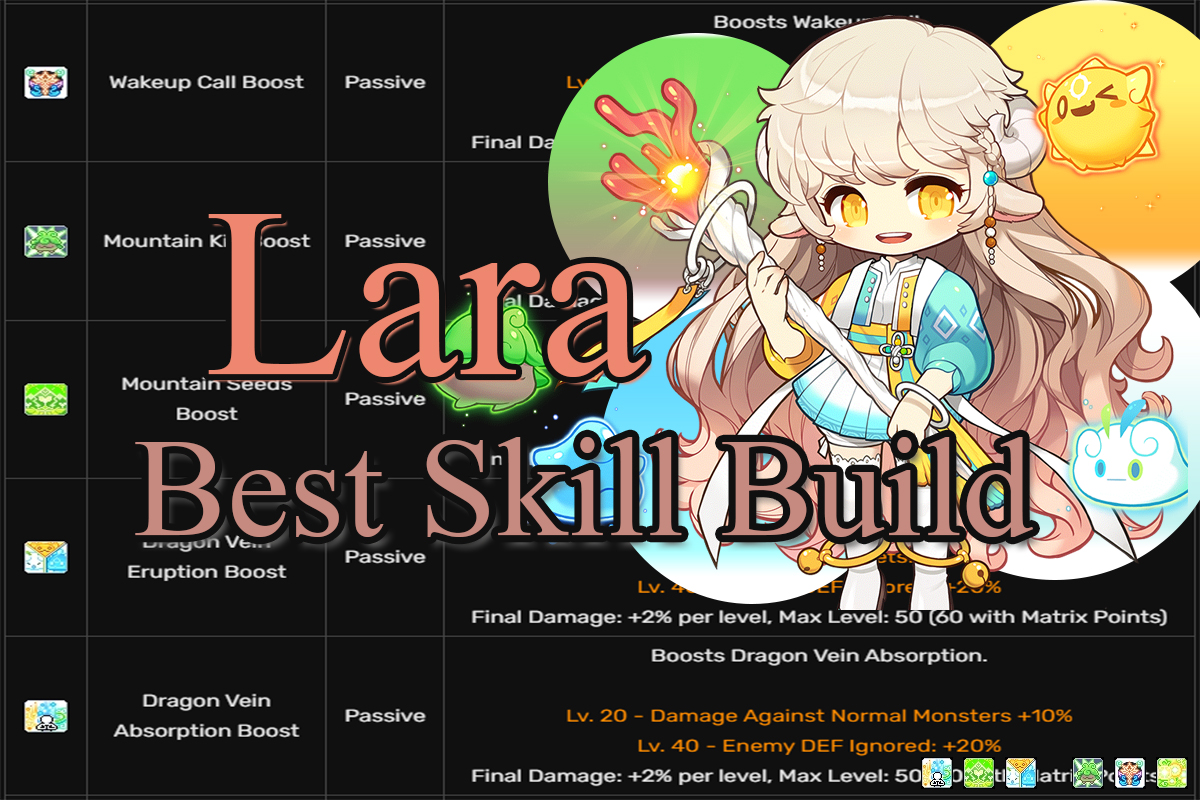 Lara Best Skill Build and Guide MapleStory - The Digital Crowns