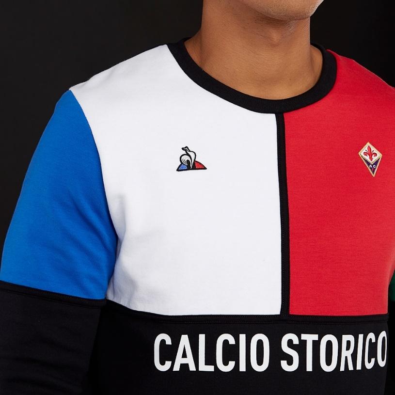 G:\cultura della maglia\Cameroun\Uomo Maglie Gara Felpa Le Coq Sportif Fiorentina 1819 Crew - Nero pullover di calcio in allingrosso DR-0350_2.jpg