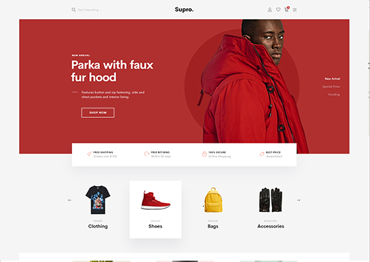 Fitness magento theme Supro