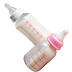 Set of two nipple feeding bottles