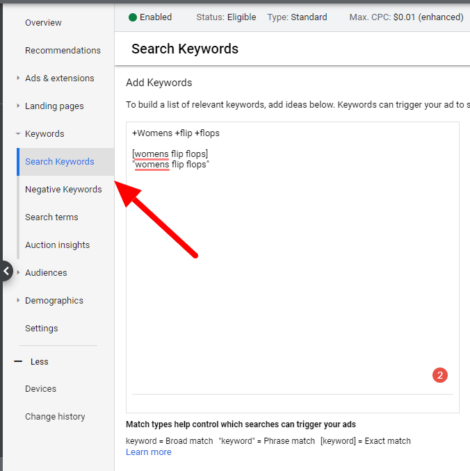 Google Ads Keyword Guide Match Types Close Variants Best Practices Cypress North