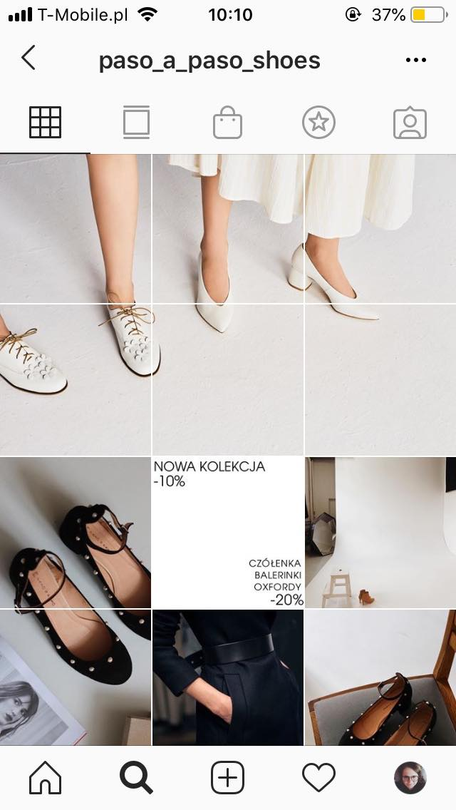 Paso a paso shoes profil na Instagram
