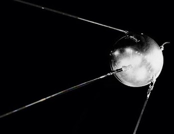The Russian satellite, "Sputnik-1", the first ever satellite launched into space whose location was tracked from earth.