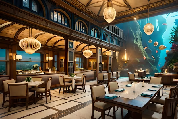 luxury restaurant ready to welcome guests 