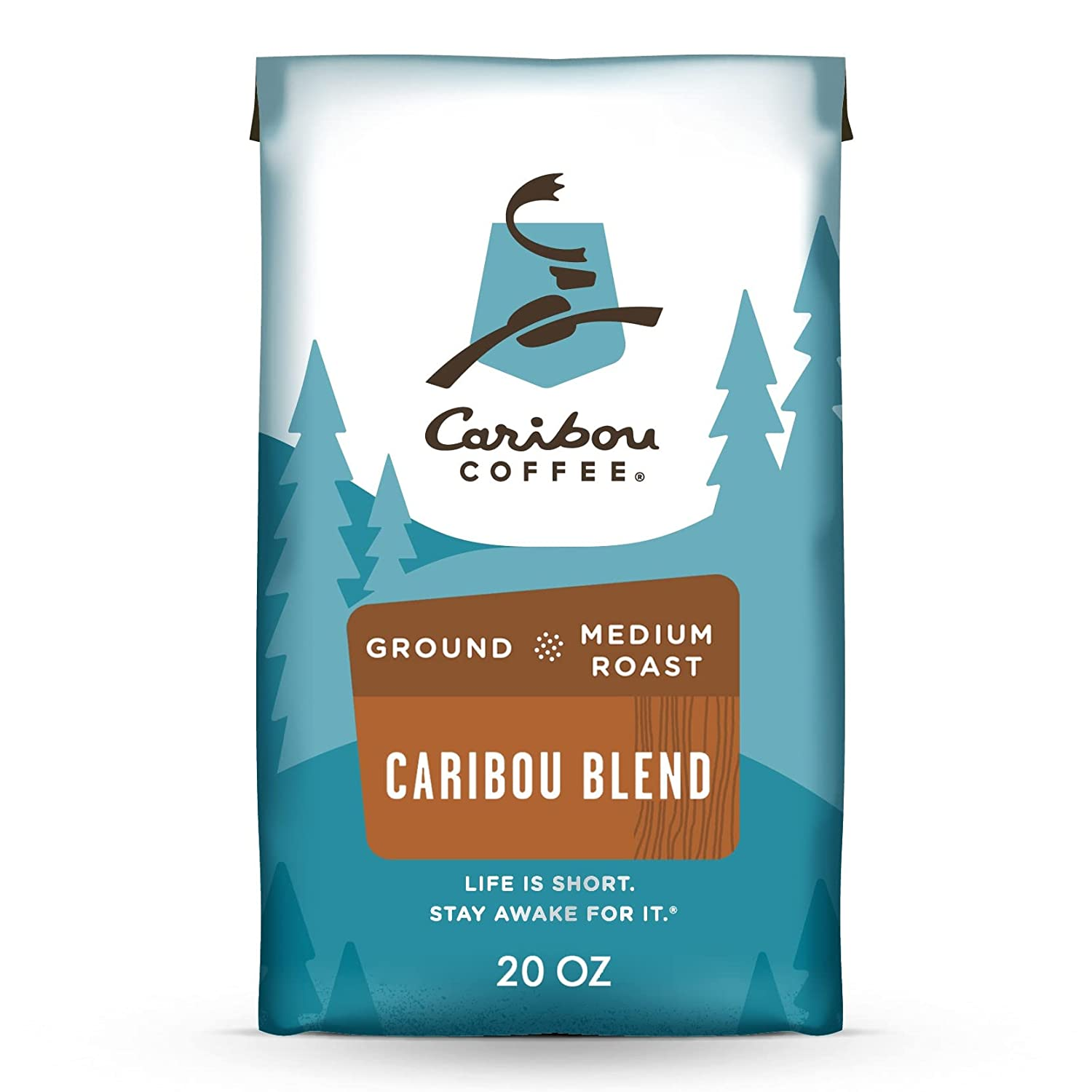 Caribou Coffee Medium Roast Ground Coffee 20 Ounce Bag