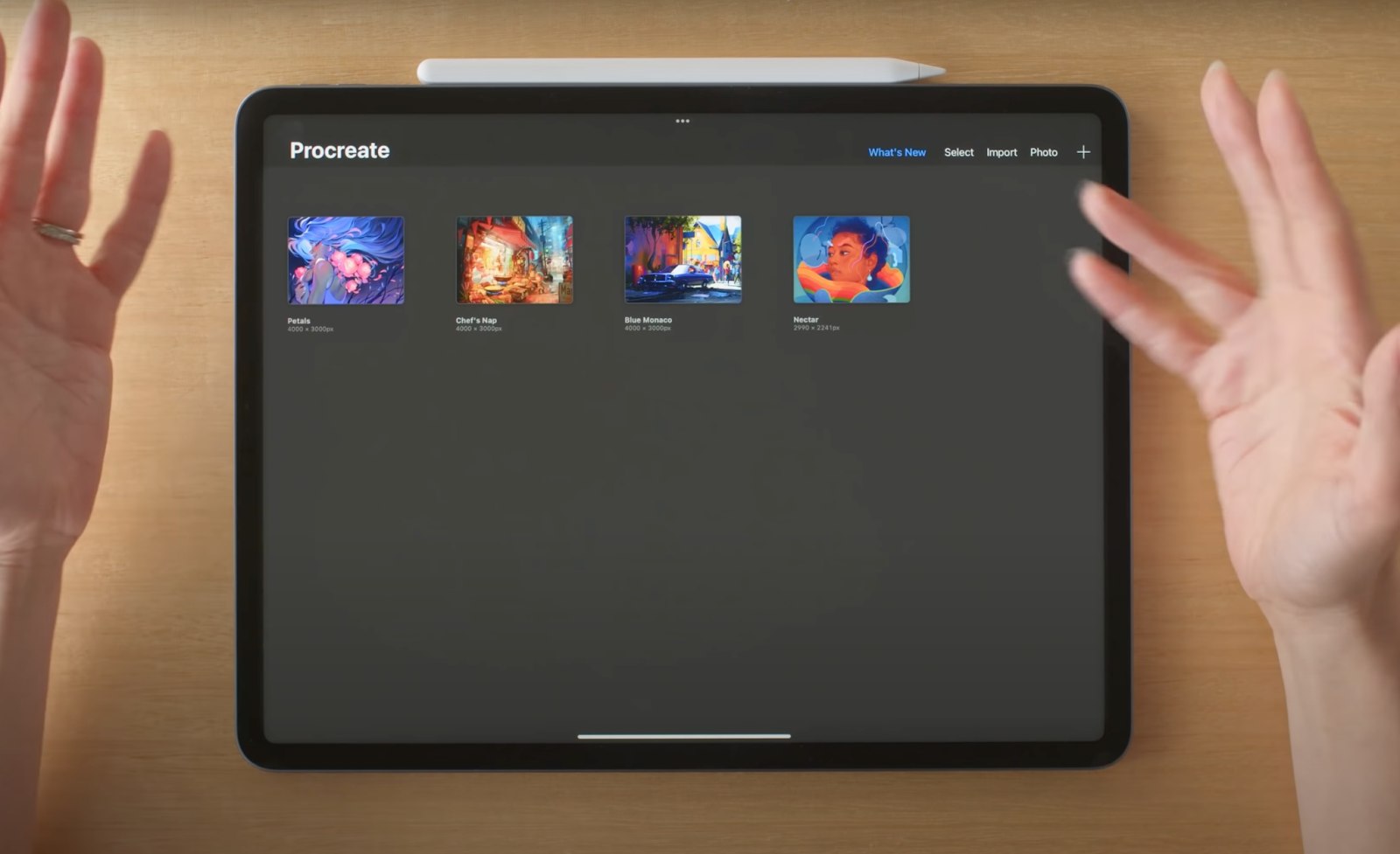 creating an image from scratch or animating from ground up is easy on procreate
