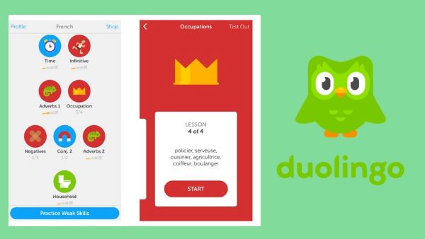 Duolingo – Học tiếng Pháp hiệu quả