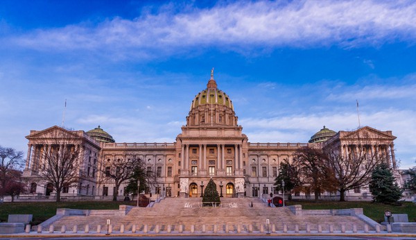 Woodbury Gray granite was used for the Pennsylvania State Capitol