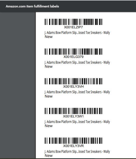 Export Barcode Label From Amazon For Fba Shipment Ecomclips