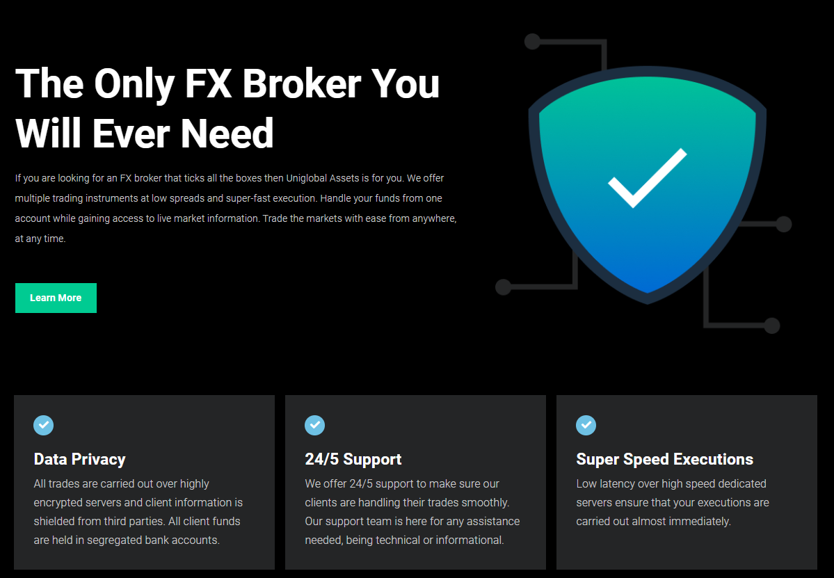 UniGlobal Assets CFD trading offer