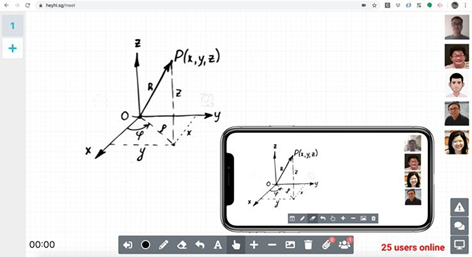Best Online Whiteboard for Math Tutoring that is Free - HeyHi