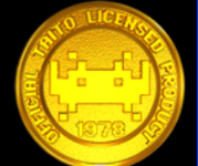 Space Invaders gold coin symbol