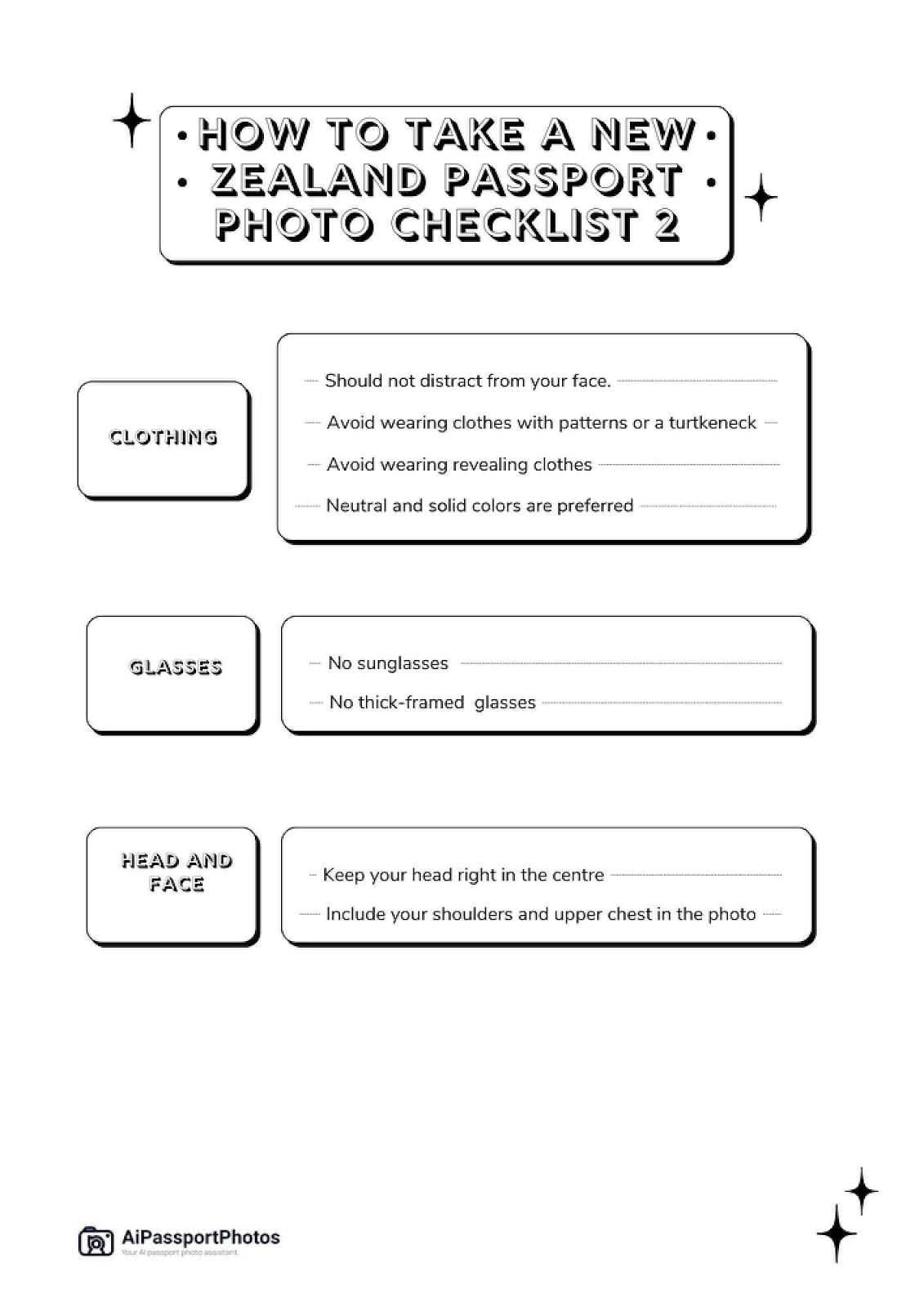 How to Take a New Zealand Passport Photo Checklist 2