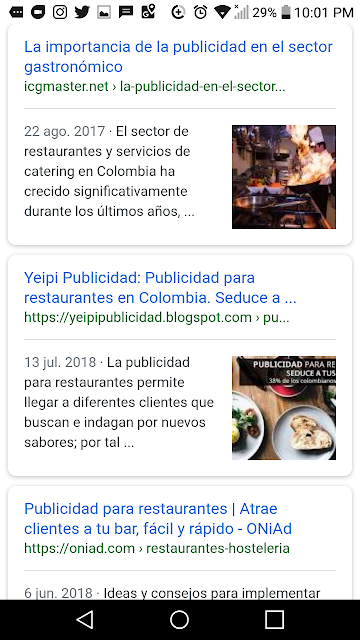 Entrada de post del blog de publicidad en restaurantes en colombia