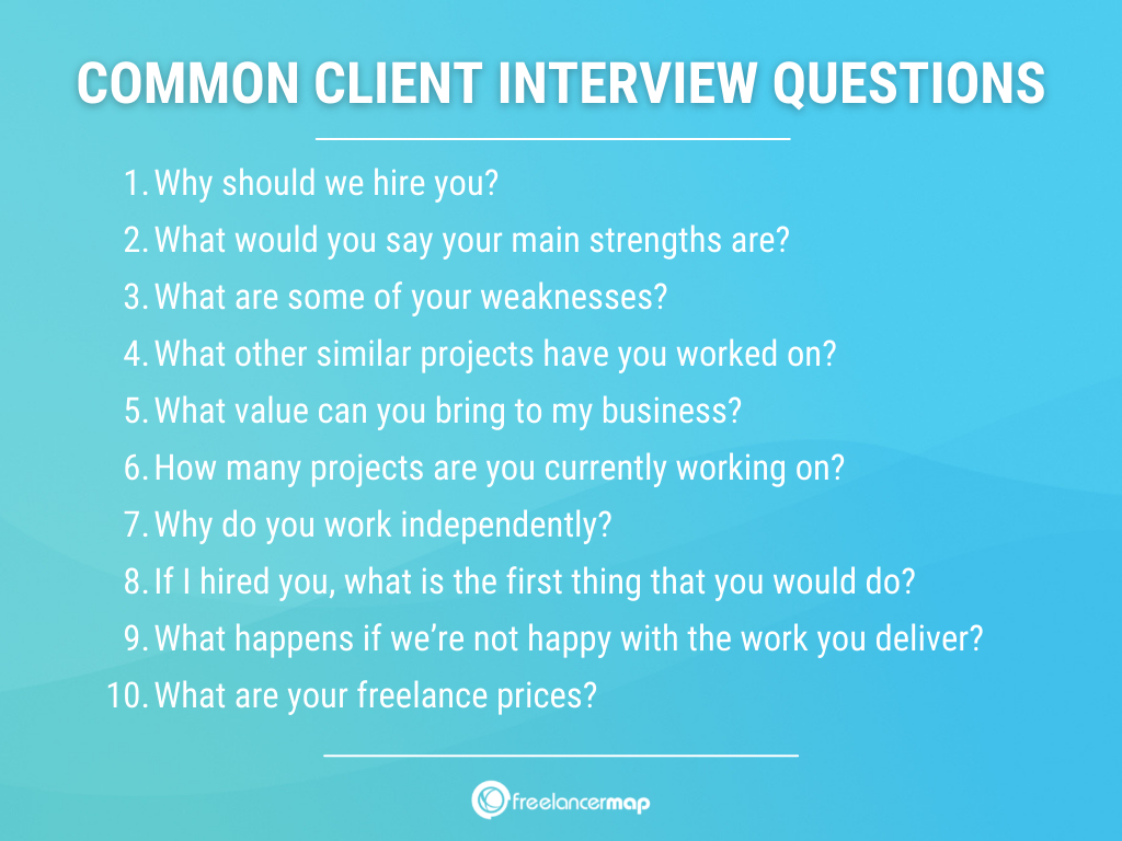 Client interview questions Examples