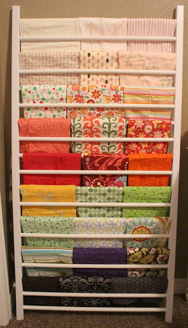 crib rails fabric storage ideas