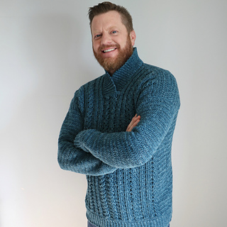 25 Handsome Crochet Men's Sweater Patterns - love. life. yarn.