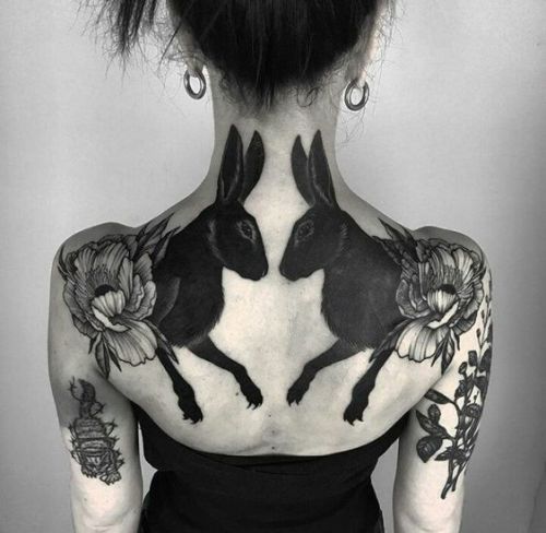 ลายสักกระต่าย หลัง9