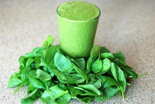 Green, Smoothie, Leafy, Greens, Spinach