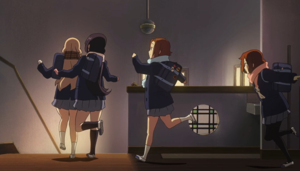 the school stairs in k-on