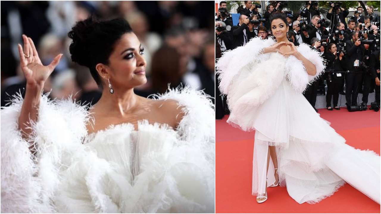 Aishwarya Rai White Gown Ashi Studio |Aishwarya Rai Cannes 2019 Looks