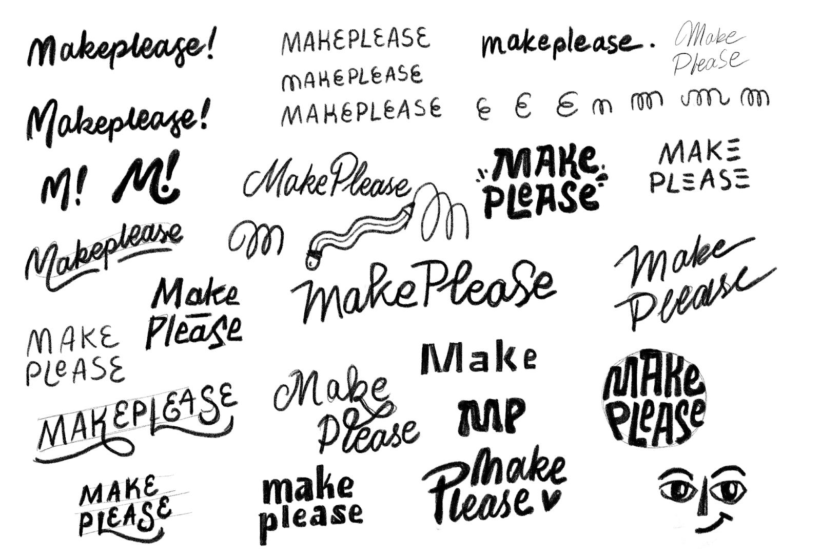 Example of a chaotic and messy sketch page. by Mky