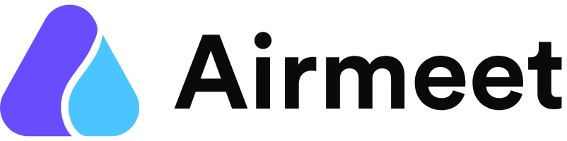 Airmeet logo free webinar software 