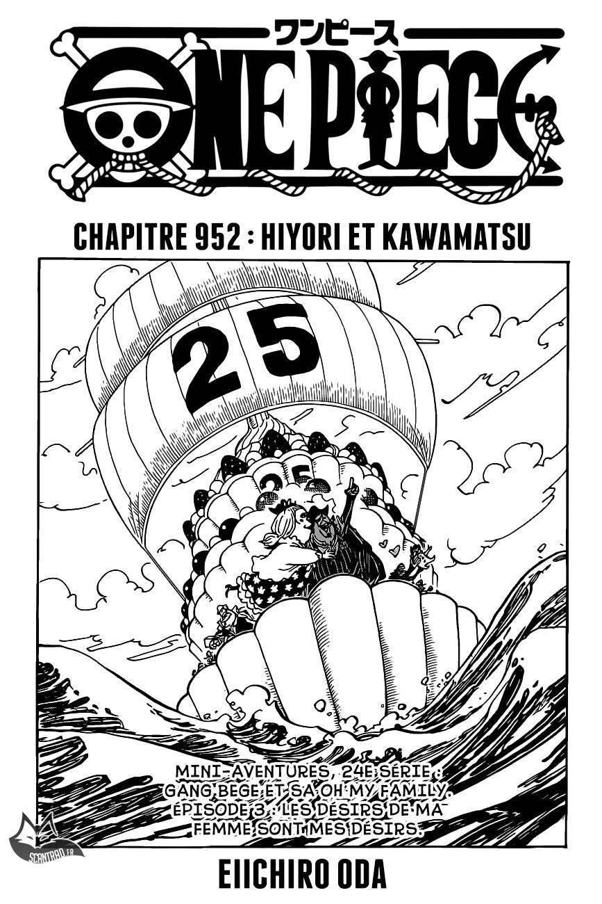 One Piece Scan 952 Vf Manga Versus