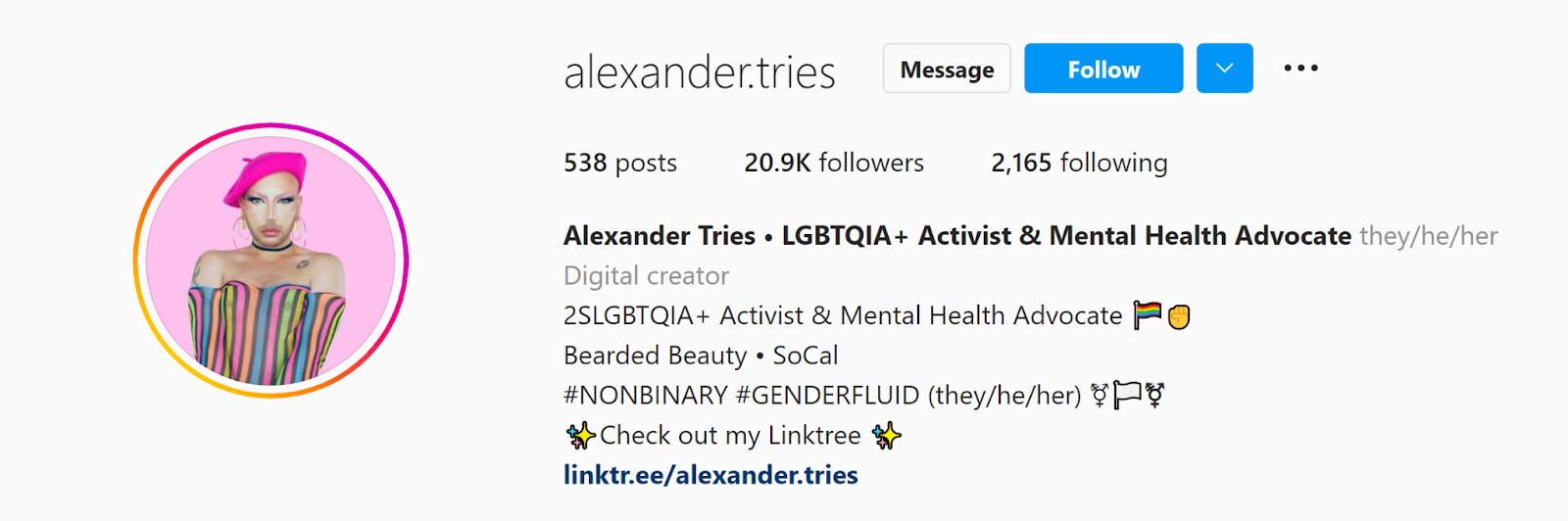 Alexander Tries: Their Story & Being a 2SLGBTQIA+ Activist & Mental Health Advocate