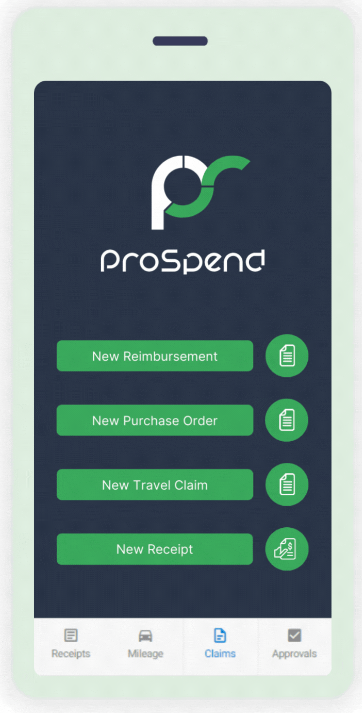 ProSpend's mobile Expense Management System