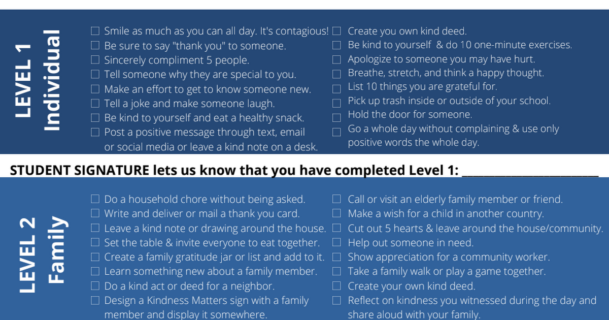 MSN Great Kindness Challenge Checklist 2022.pdf