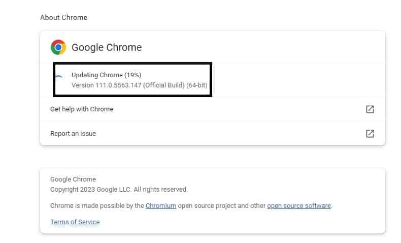 Check Update For Your Chrome Browser