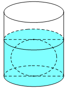 Người ta thả một viên billiards snooker có dạng hình cầu với bán kính nhỏ hơn (4,5cm) vào một chiếc cốc hình trụ đang chứa nước thì viên billiards đó tiếp xúc với đáy cốc và tiếp xúc với mặt nước sau khi dâng (tham khảo hình vẽ ). Biết rằng bán kính của phần trong đáy cốc bằng (5,4{mkern 1mu} cm) và chiều cao của mực nước ban đầu trong cốc bằng (4,5cm). Bán kính của viên billiards đó bằng</p> 1