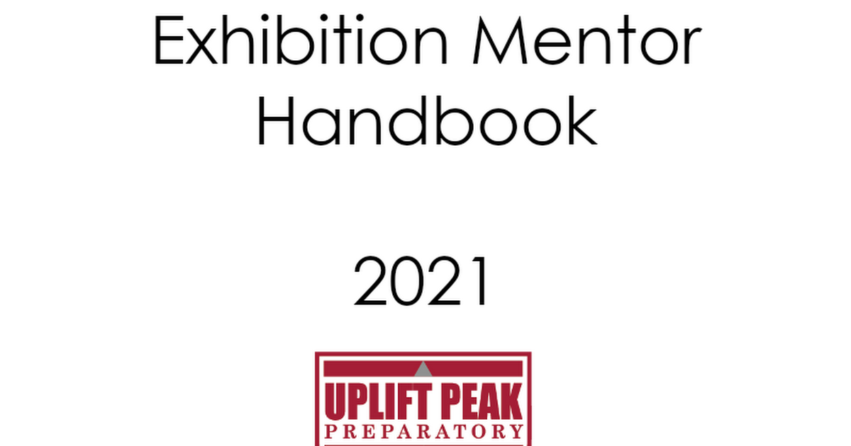 2021 Exhibition Mentor Handbook.docx