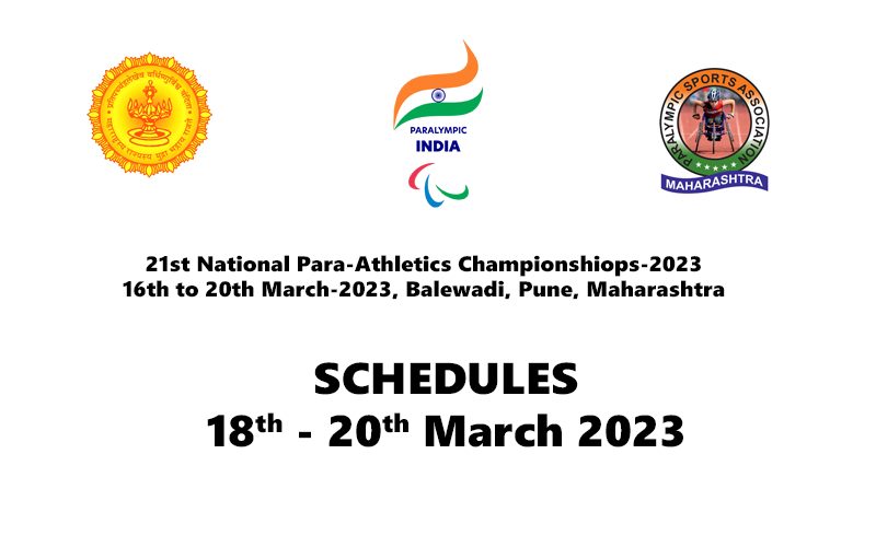 Schedules - 18th-20th March 2023