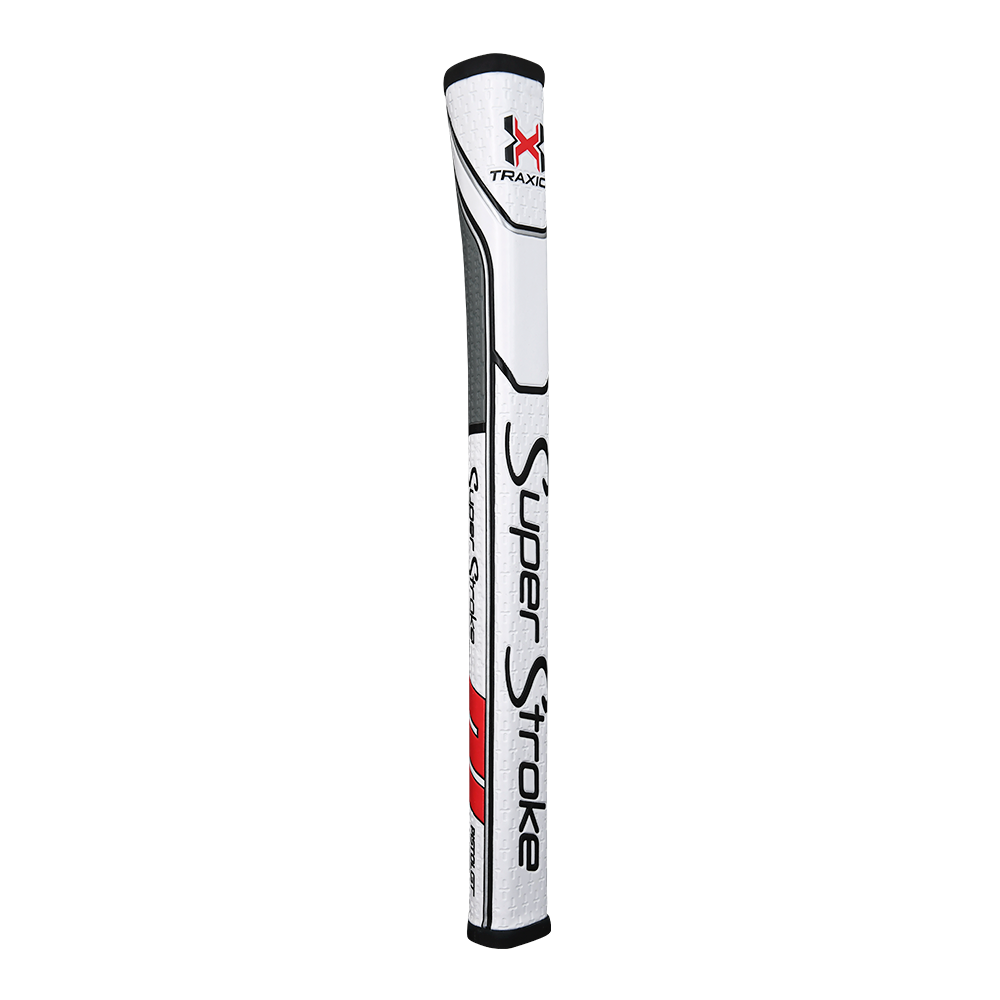 The Traxion Pistol GT is one of the SuperStroke putter grips in the pistol-style.