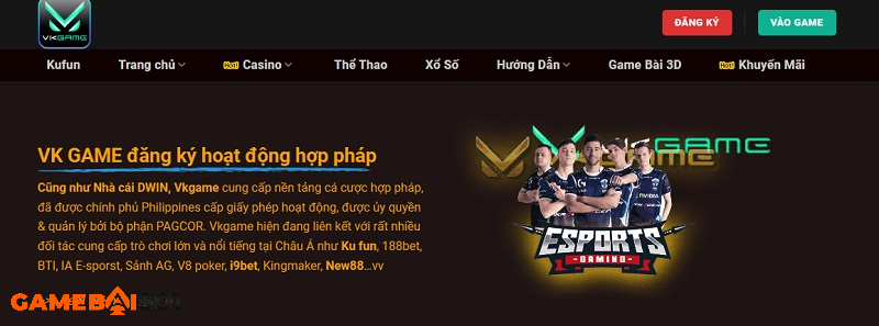 truy cập vkgame chính thống