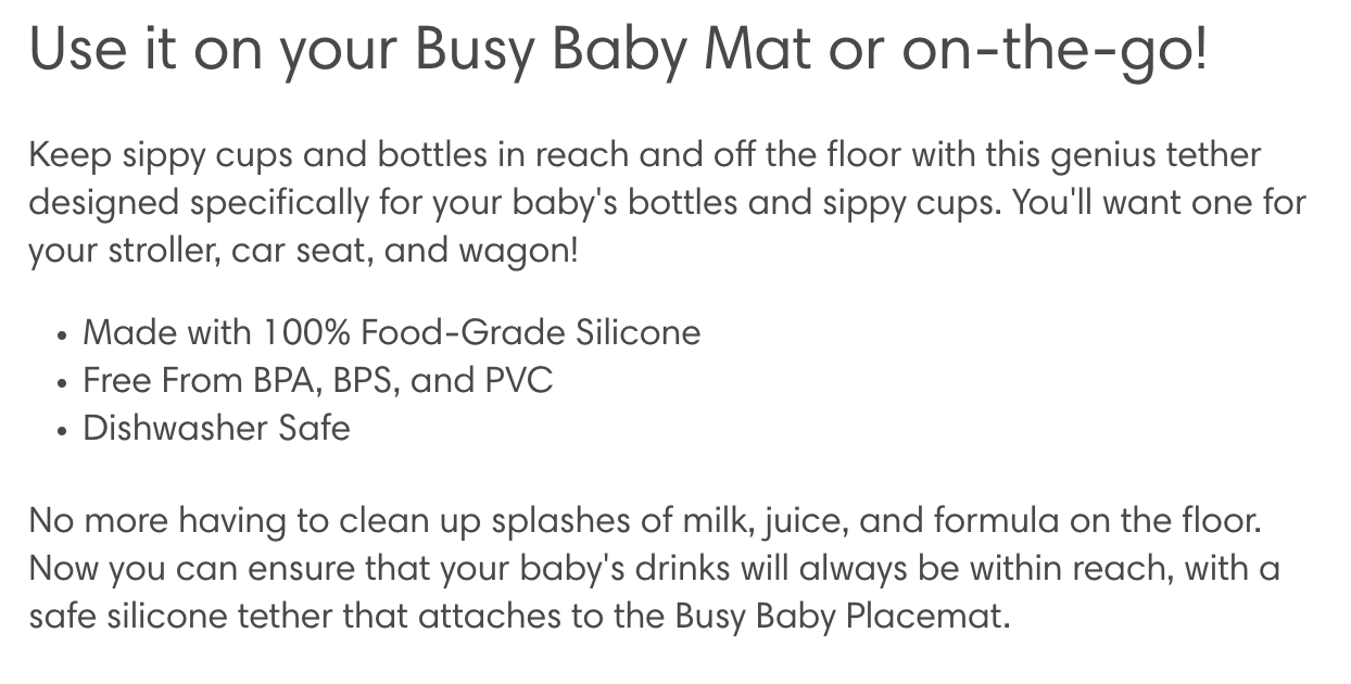 Busy Baby Mat details