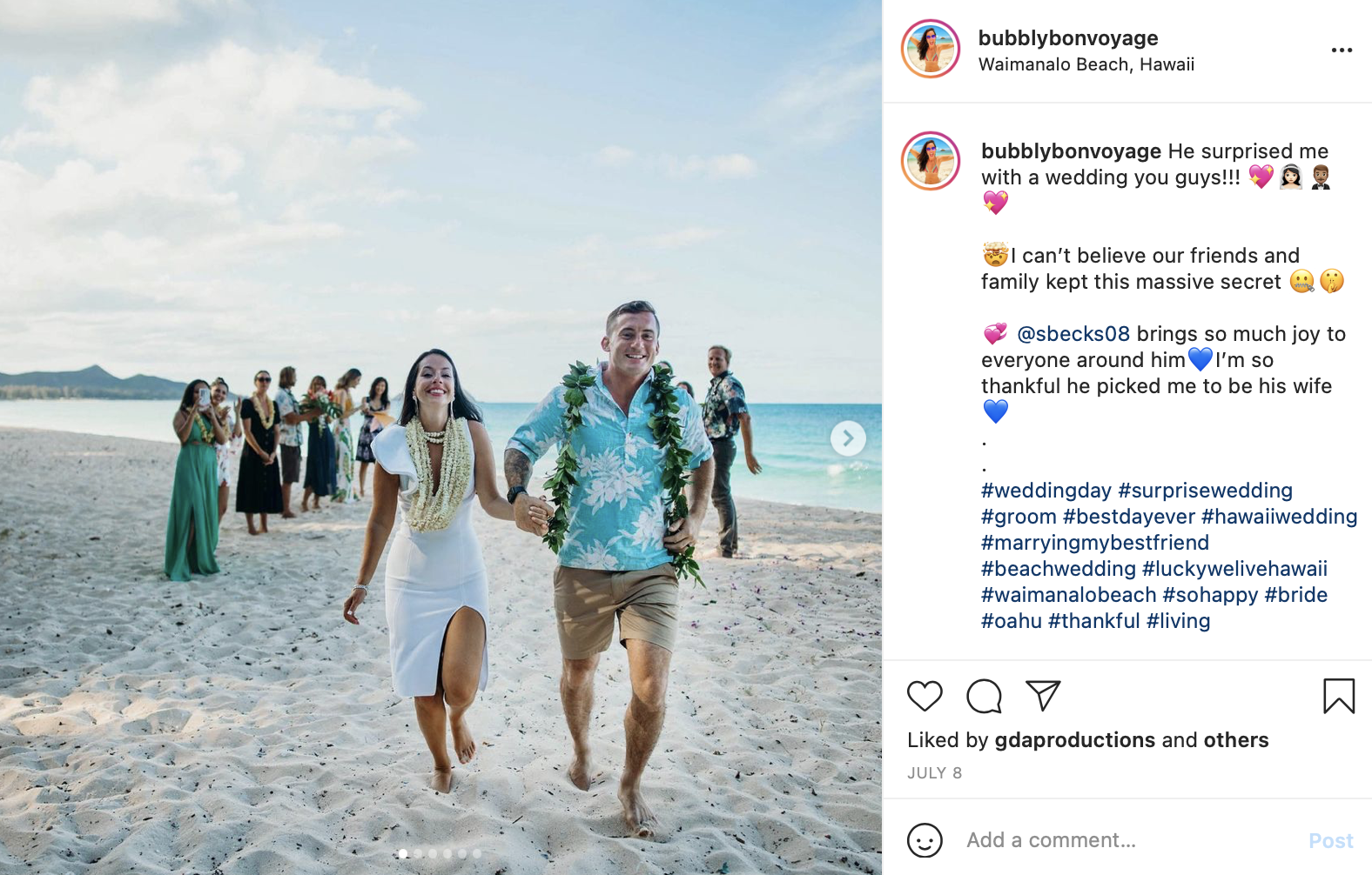 casual beach wedding