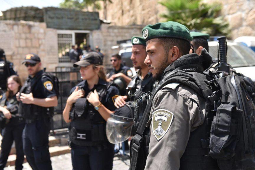 Israeli police officers in Jerusalem