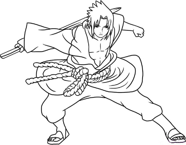 desenho do Naruto para colorir e imprimir
