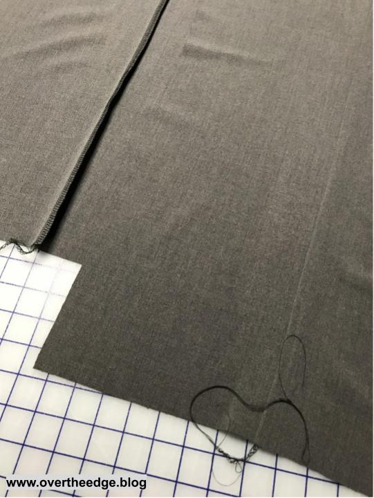 Serging Pants with a 5 Thread Safety Stitch - over the edge