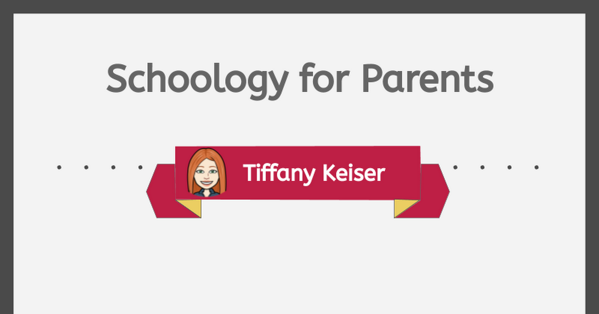 Schoology 101 - Parent Lunch and Learn
