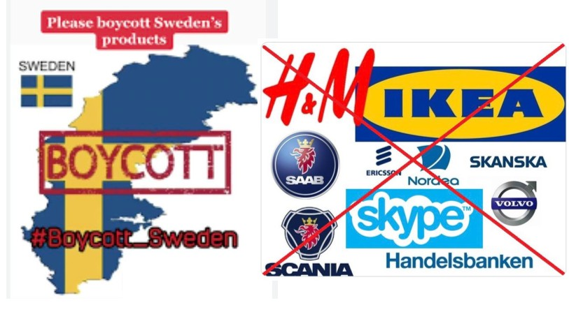 تحریم محصولات سوئدی در کشورهای مسلمان