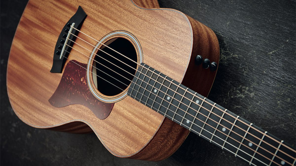 Taylor GS Mini compact acoustic guitar for beginners.