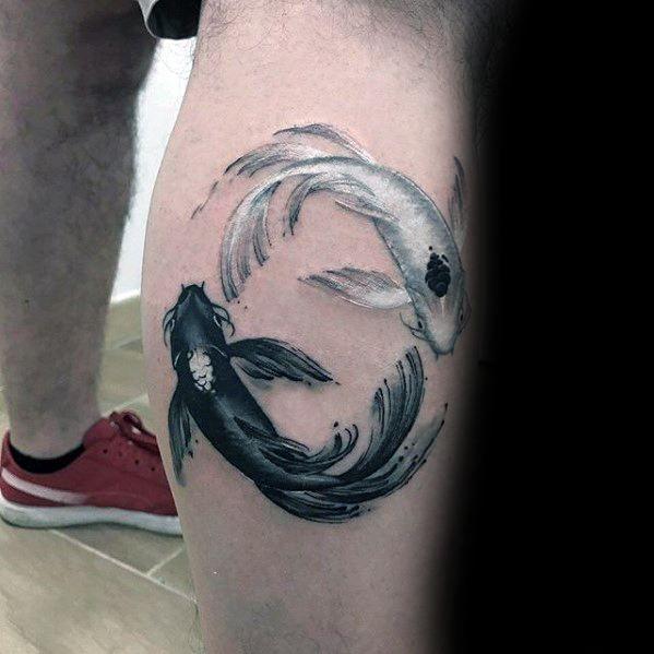 40 Yin Yang Koi Fish Tattoos For Men - Cosmic Force Ink Ideas | Koi fish  tattoo, Tattoos for guys, Koi tattoo design