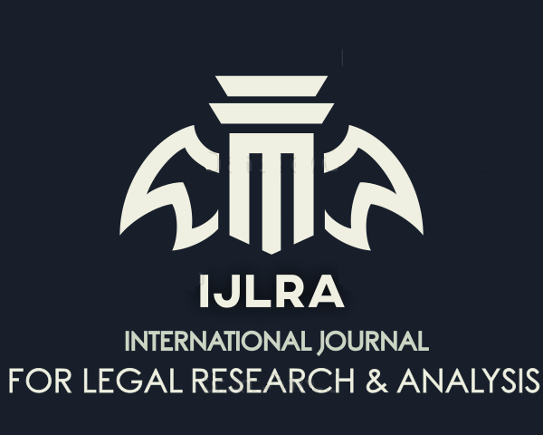 International Journal for Legal Research and Analysis