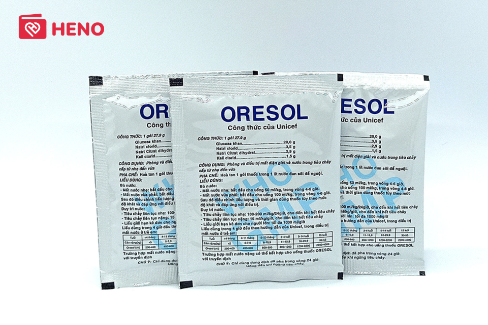 Sử dụng oresol bù điện giải khi trẻ bị tiêu chảy cấp