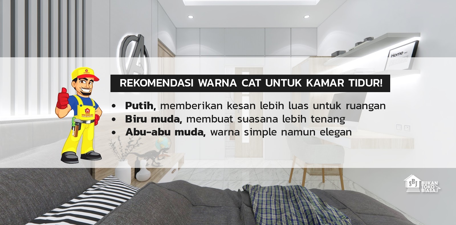 Cara Membuat Ruang Kerja Yang Nyaman di Kamar Tidur Yang Sempit