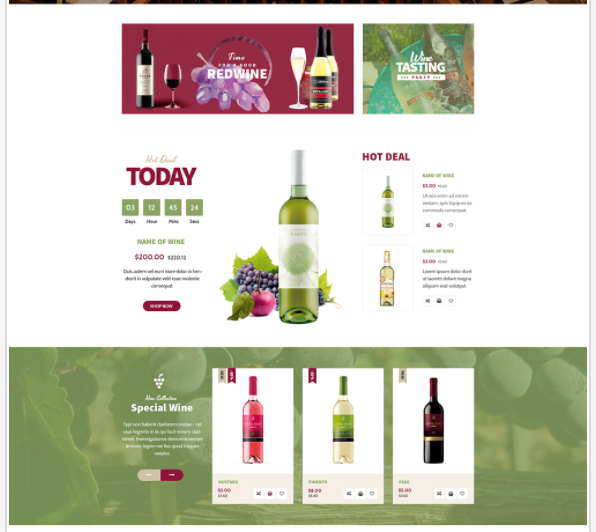 wine magento theme